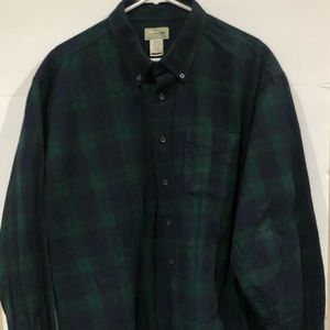 Vintage L.L. Bean Flannel Dress Shirt Mens 2X